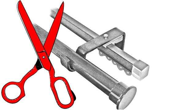 Curtain Rod & Rail, Cut-to-Size 25mm Stainless 1.0m-6.0m