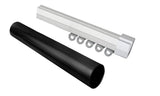 Double 32mm Curtain Rod and Rail, 1.0m-6.0m Lengths