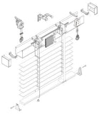 Wood Blind Assembly, 50mm