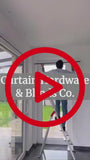 Double Wave Curtain Rails, Per Meter