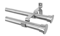 Double Curtain Rods, 25mm Stainless 1.0m-6.0m Lengths