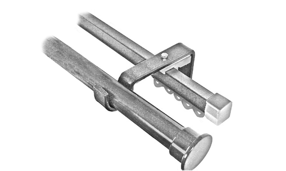 Double 32mm Stainless Steel Curtain Rod & Curtain Rail Curtain