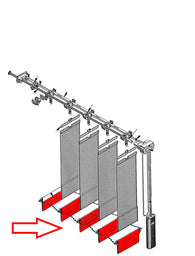 Bottom Weight Vertical Blinds, each