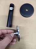 Channel Rod 28mm Black, for Free Flow Curtains