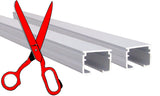 Double Curtain Rail, Heavy Duty, Cut-to-Size