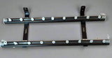 Double Wave Curtain Rail, Black