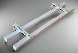 Double Curtain Rails, Heavy Duty - Two Wheel Runners