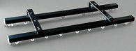 Double Wave Curtain Rail, Black