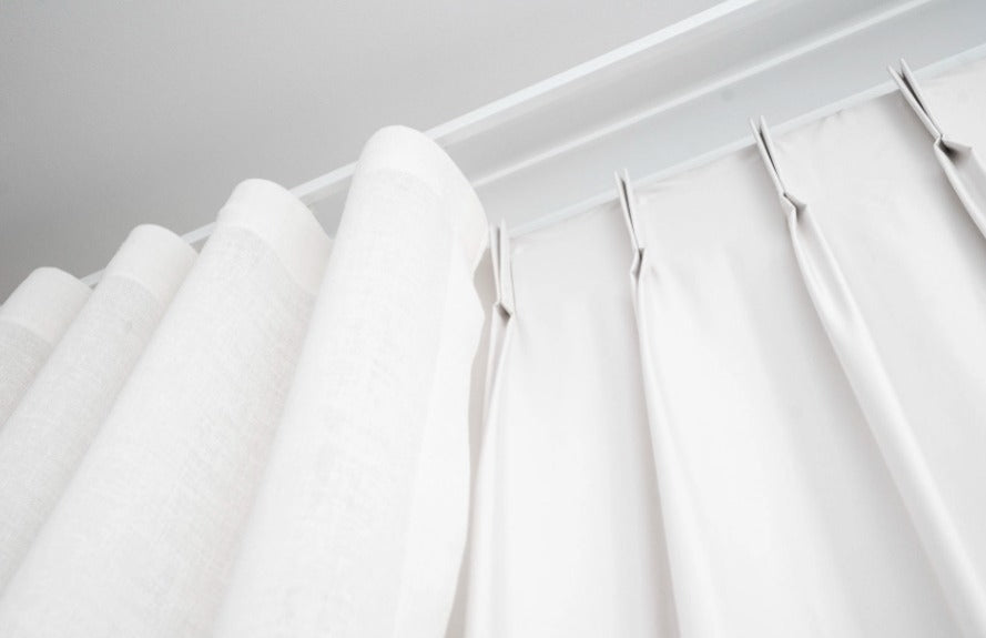 Double Wave Track + Standard Curtain Rail – Curtain Hardware & Blinds Co.