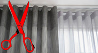Wave Curtains, Self Lined Blockout Cut to Size