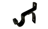 Single Curtain Rod, 25mm Black 1.0m-6.0m