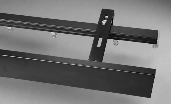 Double Linear Channel Curtain Track, 50mm