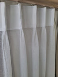 Pinch Pleat Sheer Curtain Cut to Size, per meter