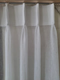 Pinch Pleat Sheer Curtain Cut to Size, per meter