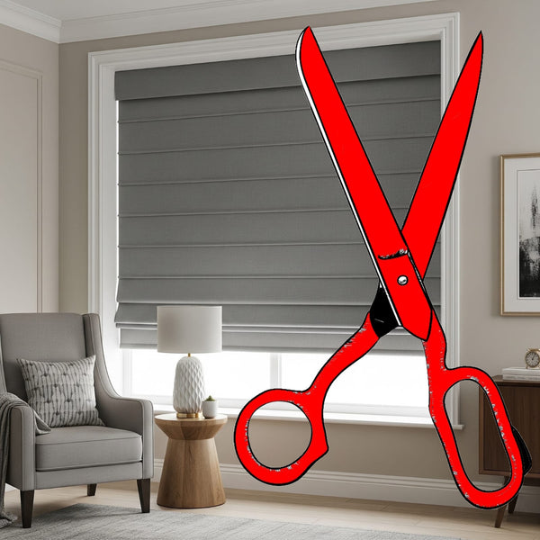 Custom Cut to Size Block Out Roman Blind