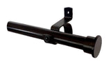 Single Curtain Rod, 25mm Black 1.0m-6.0m
