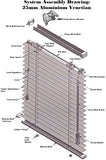 Aluminium Blind Assembly, 25mm