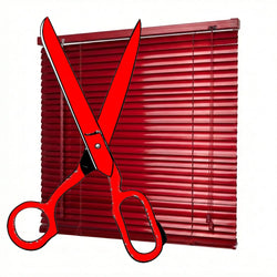 Custom cut-to-size 25mm Aluminium Venetian Blind manufactured by Curtain Hardware and Blinds Company