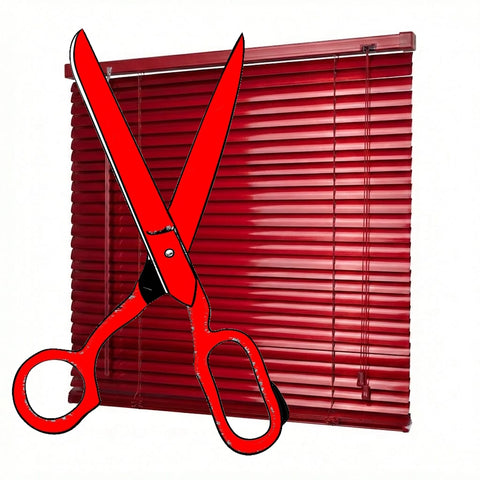Custom cut-to-size 25mm Aluminium Venetian Blind manufactured by Curtain Hardware and Blinds Company