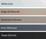 Blockout Colour Chart for Roller Blinds