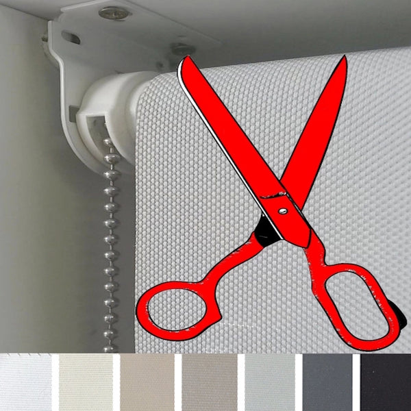 Cut-to-size block out roller blinds by curtain hardware and blinds company