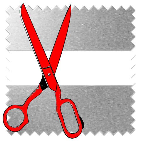 Custom Cut-to-Size Soft Silver Zebra Blinds manufactured by Curzon Curtain Hardware and Blinds Company