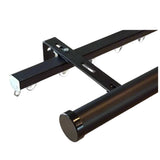Black double combo channel curtain track system factory direct Curtain Hardware and Blinds Company