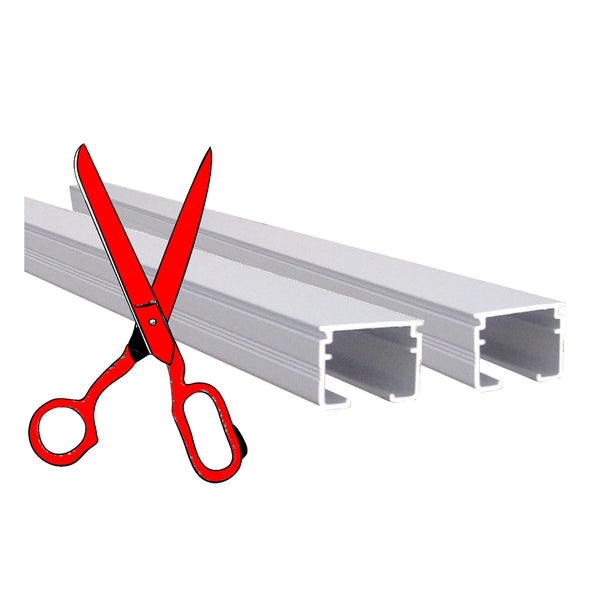 Double heavy duty Curtain Rails, manufactured and cut-to-size by Curtain Hardware and Blinds Company