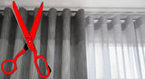 Custom cut-to-size double wave curtain rail by Curtain Hardware and Blinds Company