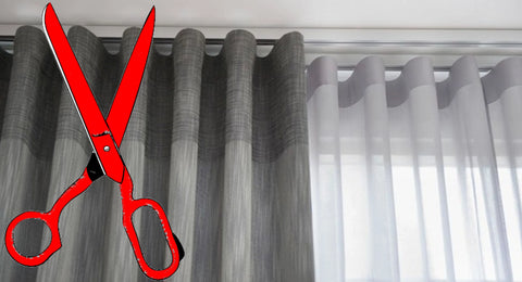 Custom cut-to-size double wave curtain rail by Curtain Hardware and Blinds Company