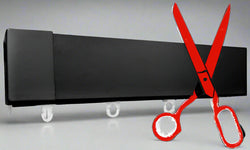 Black cut-to-size Linear Wave Channel Track factory direct curtain hardware and blinds company