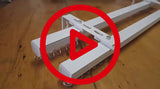 Double Curtain Rails, Heavy Duty - Two Wheel Runners
