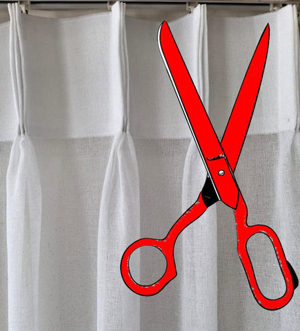 Pinch Pleat Sheer White Curtains, Custom Cut to Size factory direct Curtain Hardware and Blinds Company