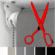 Manufactured Sheer Roller Blinds and cut-to-size factory direct Curtain Hardware & Blinds Company