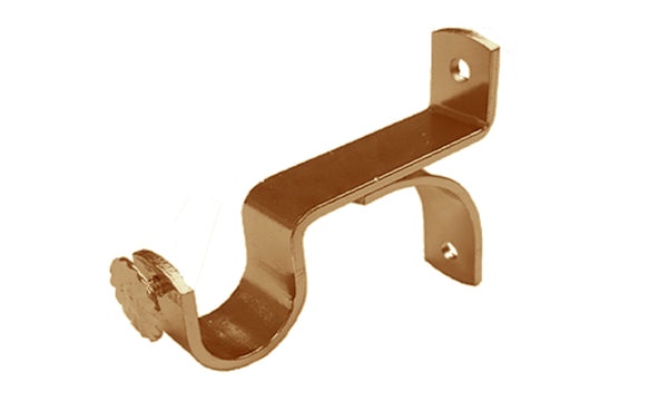 Single Gold Curtain Rod Bracket, 25mm