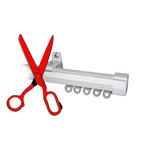 Single Medium Duty Curtain Rail, Cut-to-Size by Curtain Hardware and Blinds Company