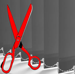 Custom cut-to-size vertical blinds Factory Direct Curtain Hardware and Blinds Company