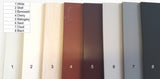 selection of wood colours for 50mm wood venetian blinds