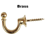 Brass Tie Back Hook