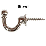 Silver Tie Back Hook