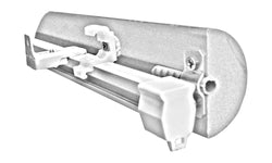 60mm Half Round Clip On Curtain Rod