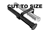 Cut to Size 32mm Dia Black Heavy Duty Curtain Rod and Curtain Rail System