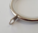 Metal Curtain Rings for 32mm Stainless Steel Rod, ID 40mm, Pack x 10