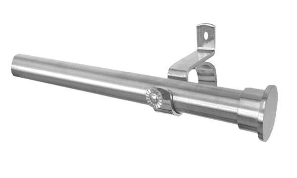 Single Curtain Rod, 25mm Stainless 1.0m-6.0m Lengths