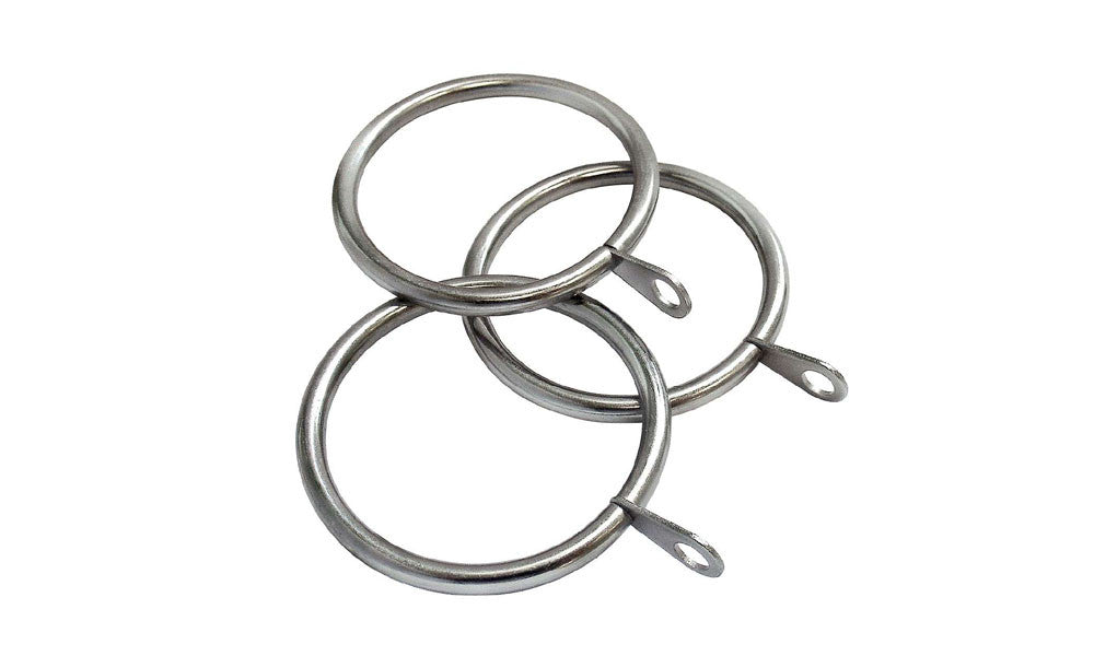 Metal Curtain Rings for 32mm Stainless Steel Rod, ID 40mm, Pack x 10 Curtain Hardware & Blinds Co.