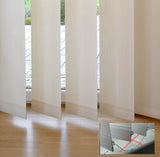 Cut-to-Size Freehang Vertical Blinds, Semi Blockout