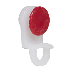 Single Red Wheeled Curtain Runners from Curtain Hardware and Blinds Company