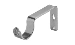 A single stainless nickel bracket for curtain rods factory direct curtain hardware and blinds company
