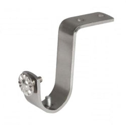 A stainless steel ceiling fix bracket for 25mm curtain rod 