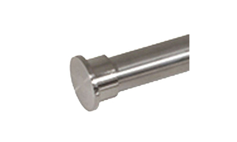 Stainless Nickel End Cap for 25mm stainless steel curtain rod, factory direct curtain hardware and blinds company